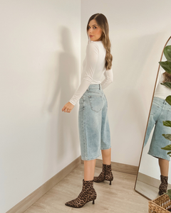 BERMUDA PRIMIA DAMA P.019 DENIM