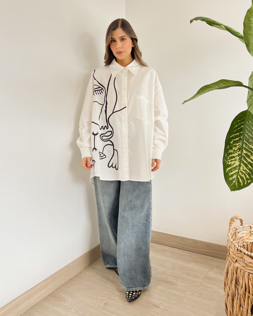 CAMISA PRIMIA DAMA P.030 BLANCO
