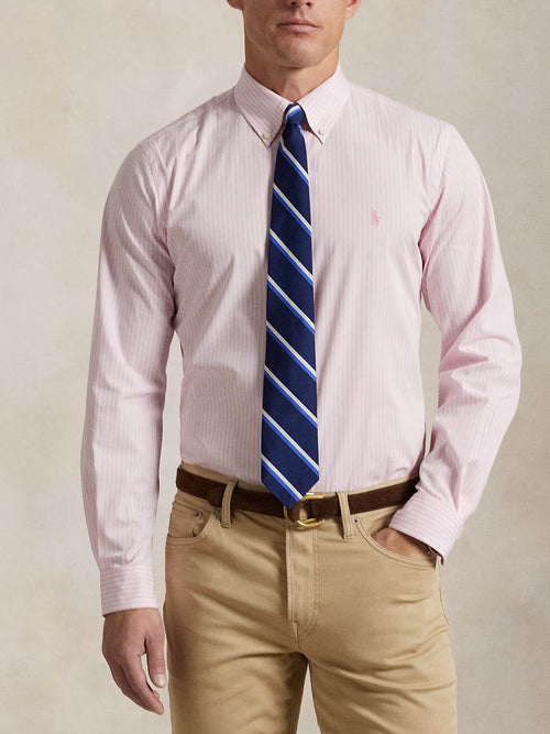 RALPH LAUREN CAMISA MANGA LARGA HOMBRE ROSADO