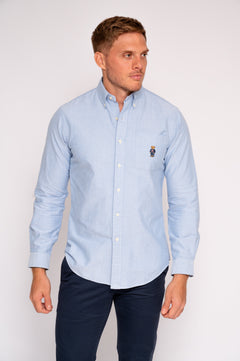 RALPH LAUREN CAMISA MANGA LARGA HOMBRE AZUL