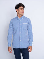 RALPH LAUREN CAMISA MANGA LARGA HOMBRE AZUL