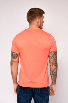 Camiseta para hombre estampada naranja