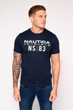 Camiseta con estampado frontal para hombre