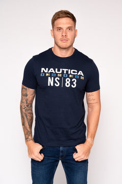 Camiseta con estampado frontal para hombre