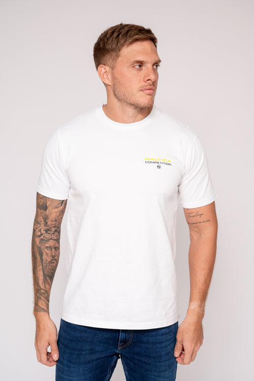 Camiseta blanca clasica para hombre