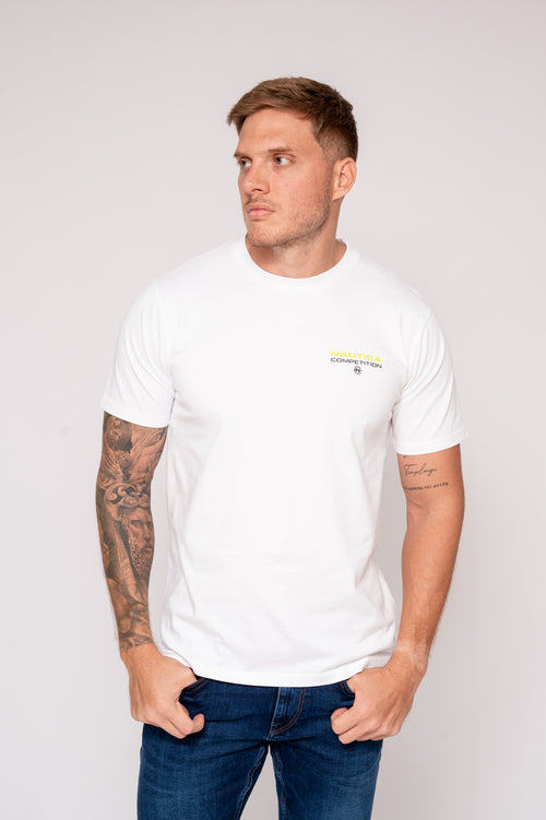 Camiseta blanca clasica para hombre
