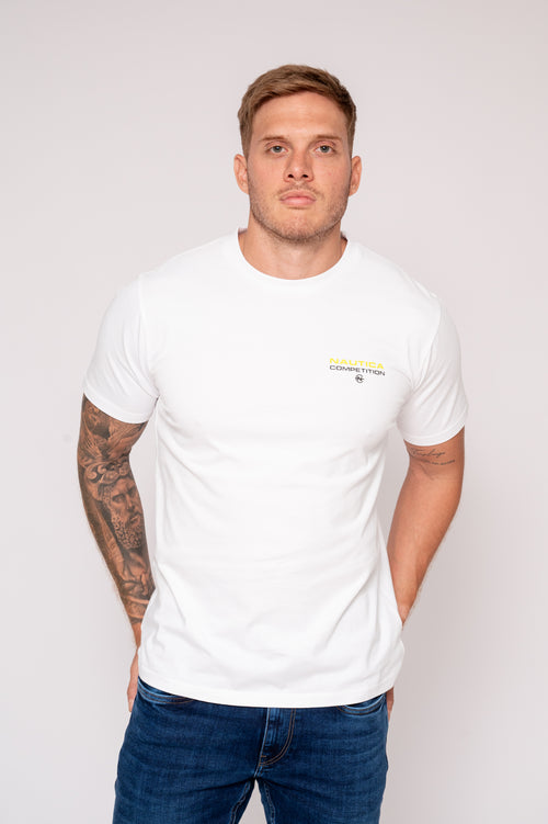 Camiseta blanca clasica para hombre