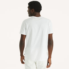 Camiseta blanca estampada para hombre