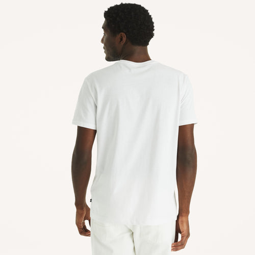 Camiseta blanca estampada para hombre