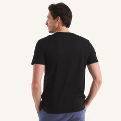 Camiseta para hombre negra con estampado