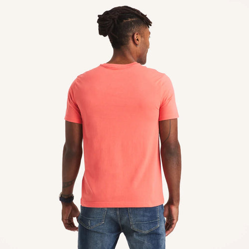 Camiseta para hombre estampada naranja