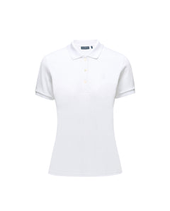 Camiseta tipo polo blanca para mujer Psycho Bunny