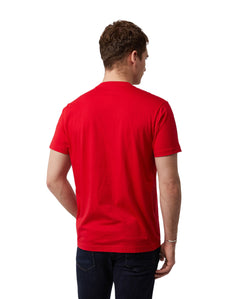 PSYCHO BUNNY CAMISETA HOMBRE CUELLO V ROJO