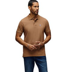 PSYCHO BUNNY POLO MANGA CORTA HOMBRE CLASICA MARRON