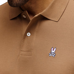 PSYCHO BUNNY POLO MANGA CORTA HOMBRE CLASICA MARRON