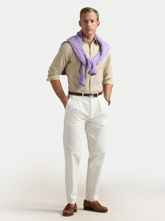 RALPH LAUREN CAMISA MANGA LARGA HOMBRE BEIGE