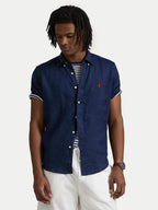 RALPH LAUREN CAMISA MANGA CORTA HOMBRE AZUL