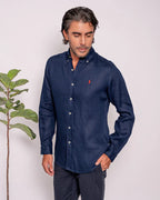 RALPH LAUREN CAMISA MANGA LARGA HOMBRE AZUL