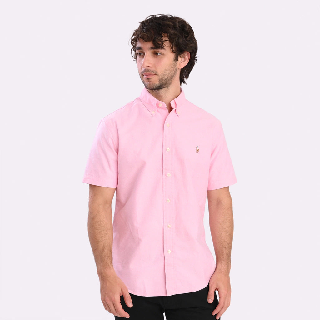 Camisa ralph lauren rosa hombre shop