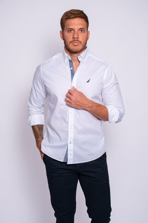 CAMISA M/L NAUTICA W74V011BW
