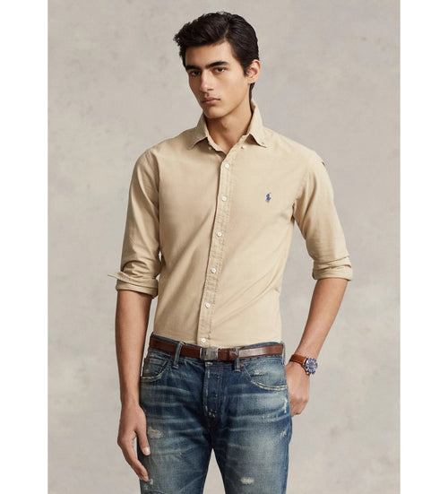 RALPH LAUREN CAMISA MANGA LARGA HOMBRE KHAKI