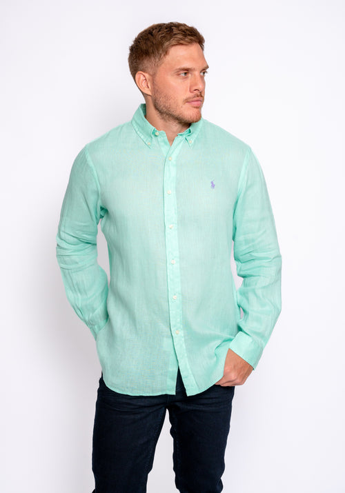 Camisa de Lino Manga Larga Ralph Lauren - 710966294011