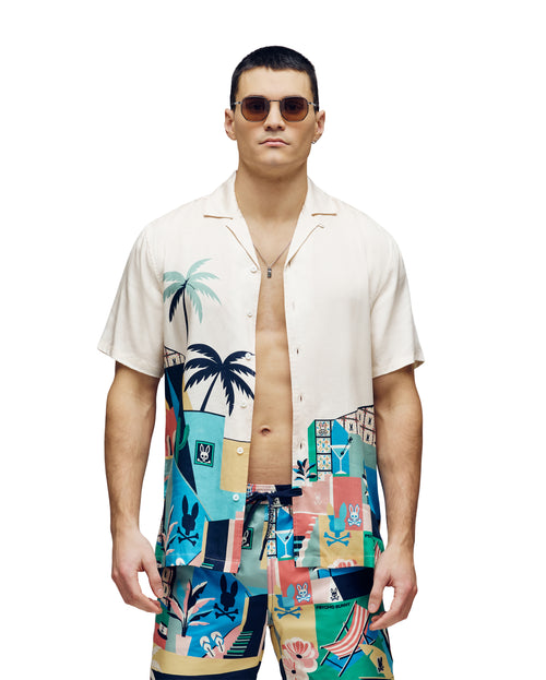 camisa m/c psycho bunny hombre mt0300056wcg