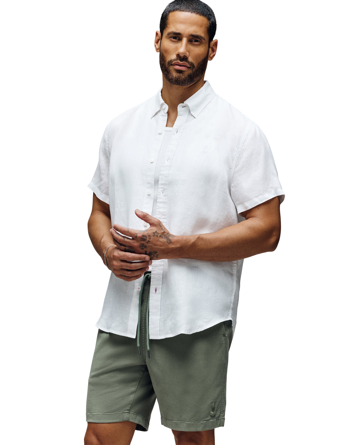 PSYCHO BUNNY CAMISAS FANTASIA HOMBRE BLANCO B6Q679C200WHT