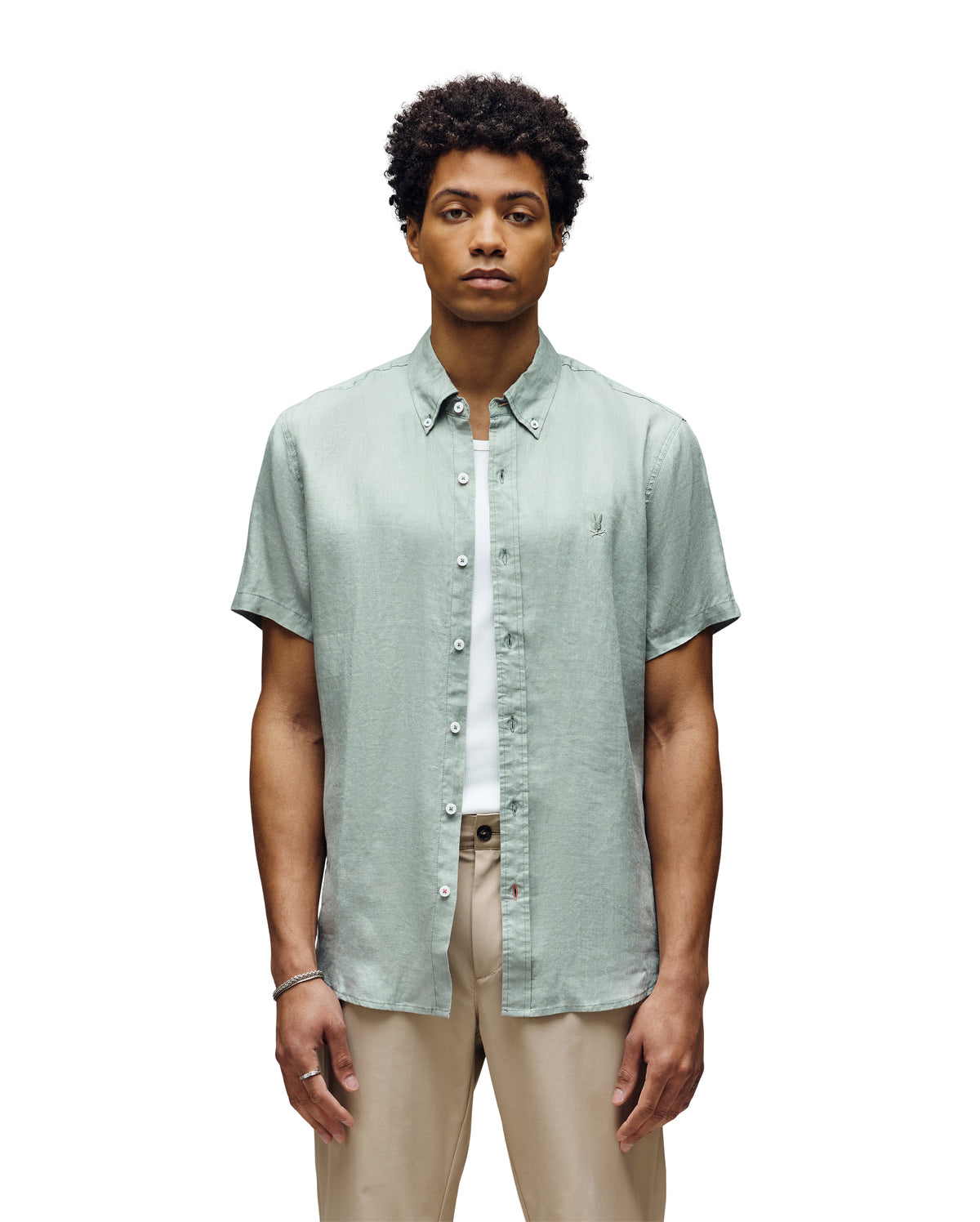 PSYCHO BUNNY CAMISAS FANTASIA HOMBRE VERDE B6Q679C200ICG