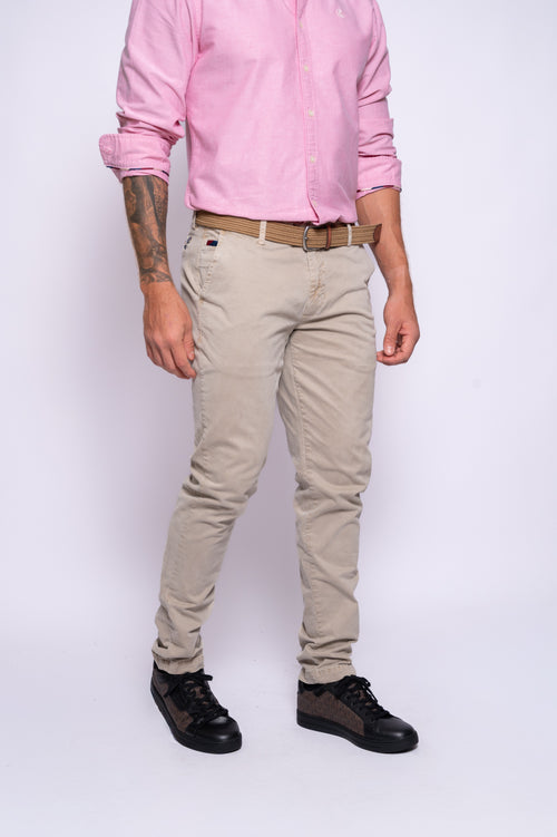 PANTALON EL GANSO BEIGE 1020W240203