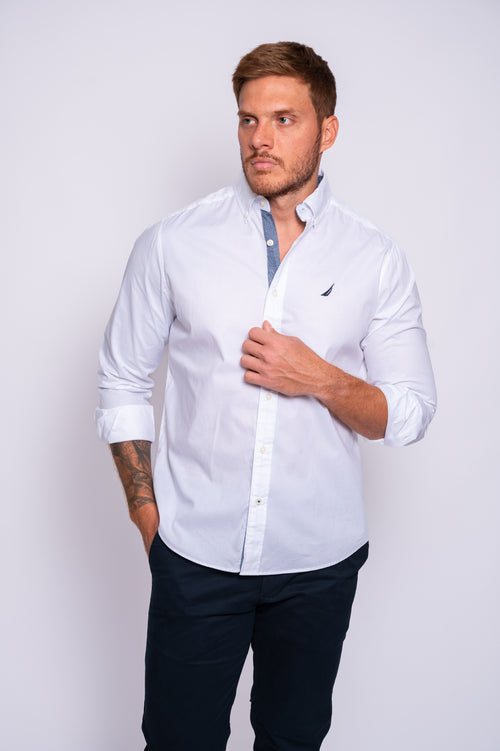 CAMISA M/L NAUTICA W74V011BW