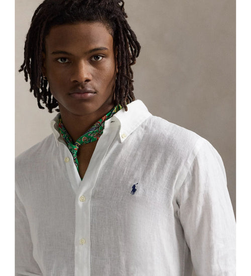 RALPH LAUREN CAMISA MANGA LARGA HOMBRE BLANCO
