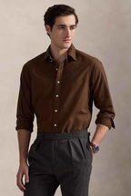RALPH LAUREN CAMISA MANGA LARGA HOMBRE MARRON