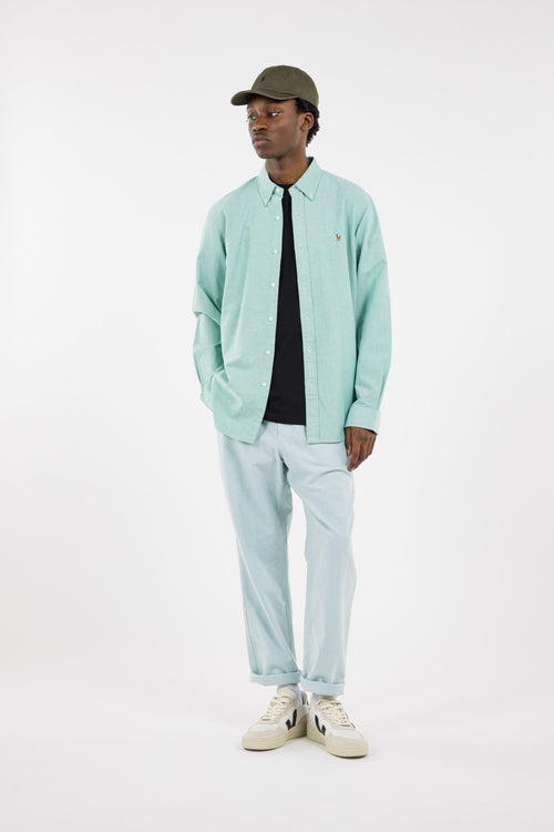 RALPH LAUREN CAMISA MANGA LARGA HOMBRE VERDE