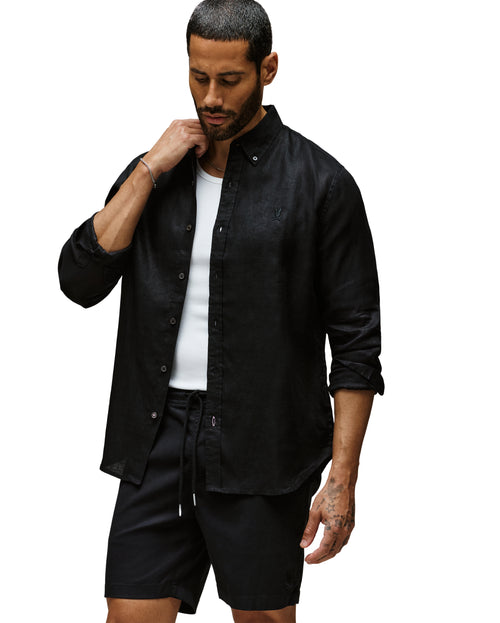 camisa m/l psycho bunny hombre b6c678c200blk