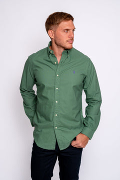 RALPH LAUREN CAMISA MANGA LARGA HOMBRE VERDE