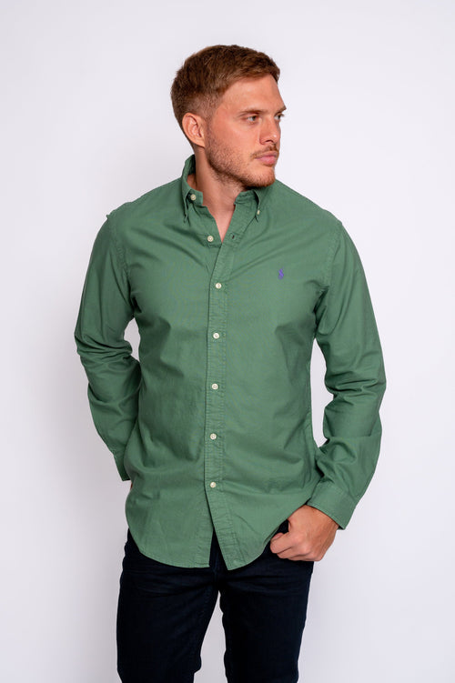 RALPH LAUREN CAMISA MANGA LARGA HOMBRE VERDE