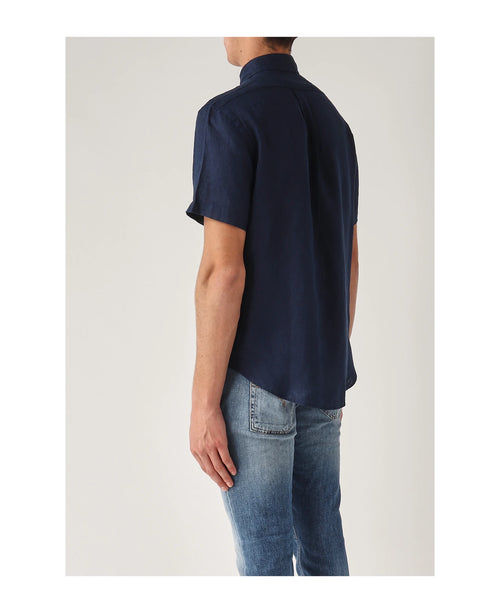 RALPH LAUREN CAMISA MANGA CORTA HOMBRE AZUL