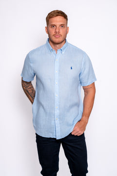 Camisa Manga Corta de Lino Ralph Lauren - 710968912005