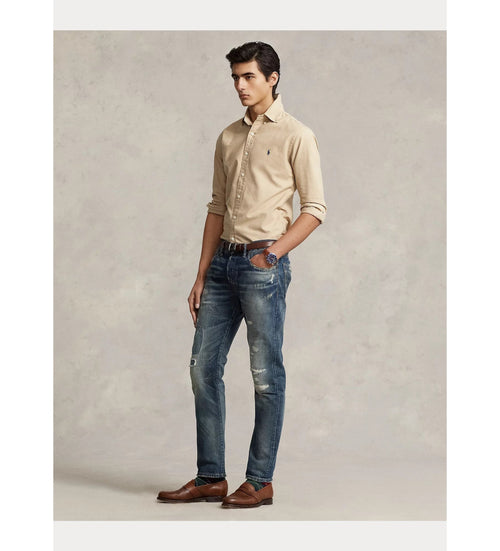RALPH LAUREN CAMISA MANGA LARGA HOMBRE KHAKI