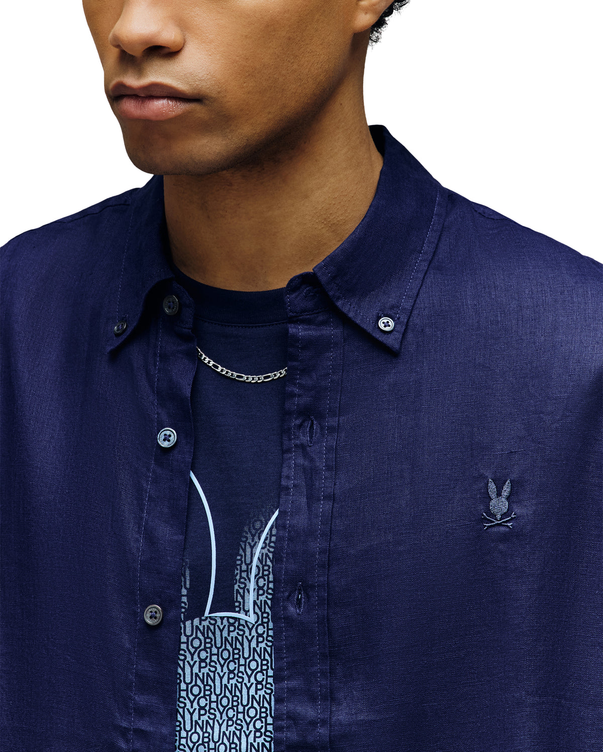 PSYCHO BUNNY CAMISAS FANTASIA HOMBRE AZUL B6C678C200EVB