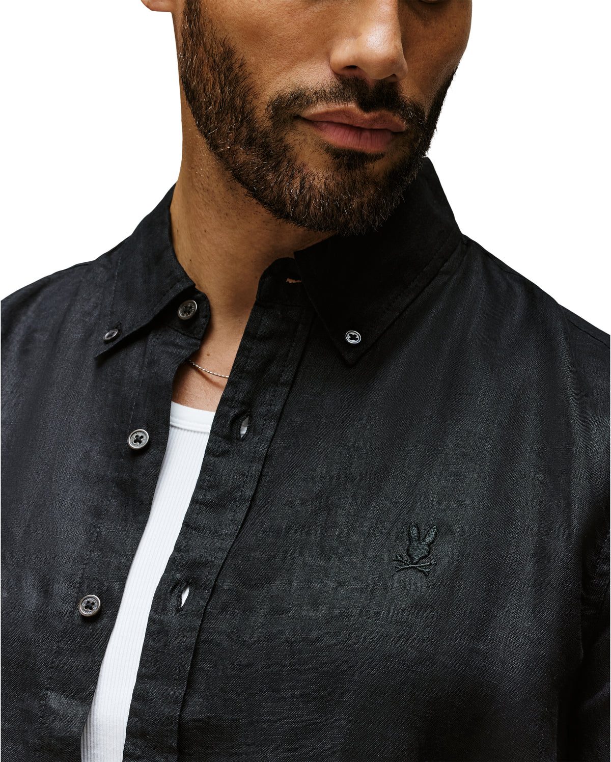 PSYCHO BUNNY CAMISAS FANTASIA HOMBRE NEGRO B6C678C200BLK