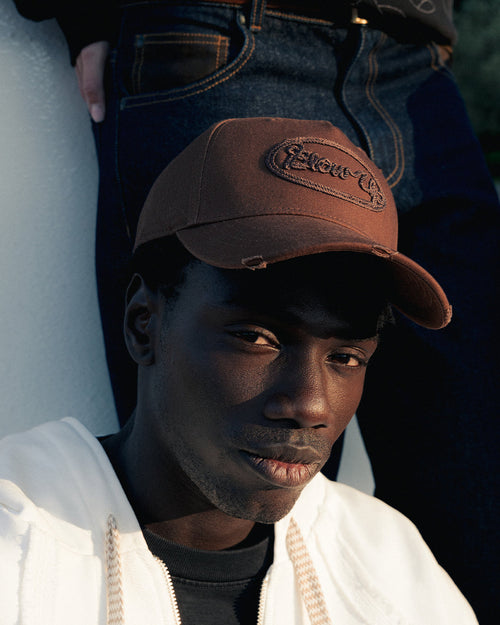 gorra marrón blow up G55 9012