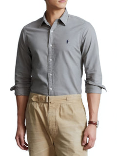 RALPH LAUREN CAMISA MANGA LARGA HOMBRE GRIS