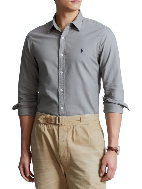 RALPH LAUREN CAMISA MANGA LARGA HOMBRE GRIS