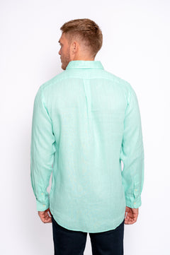 Camisa de Lino Manga Larga Ralph Lauren - 710966294011