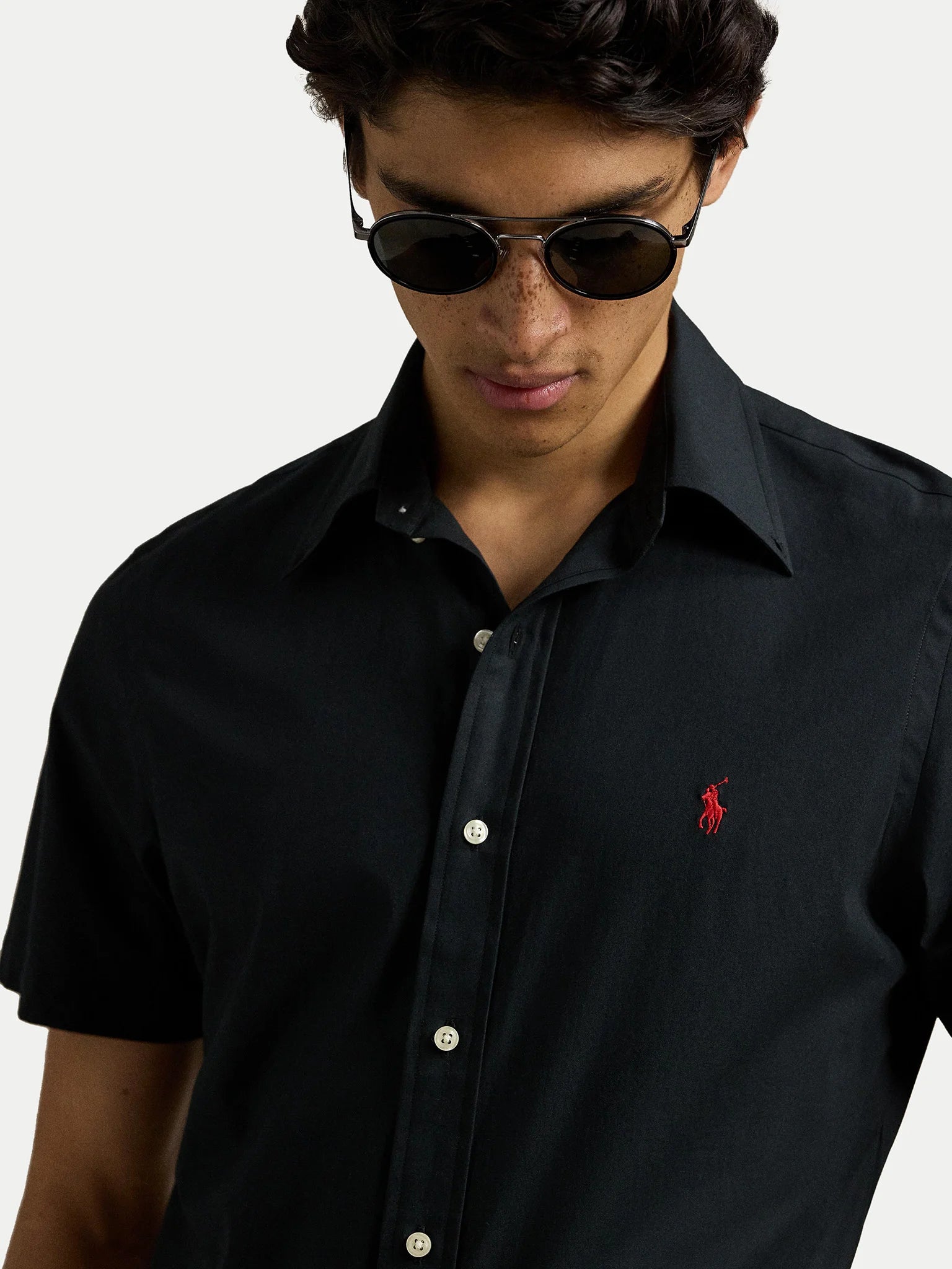 RALPH-LAUREN-CAMISA-MANGA-CORTA-HOMBRE-NEGRO-710945315003 – El