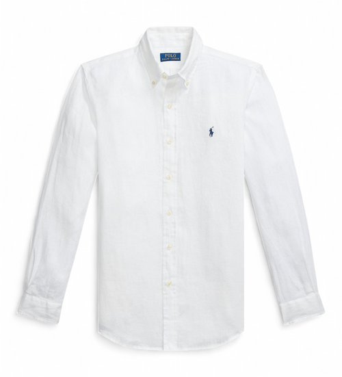 RALPH LAUREN CAMISA MANGA LARGA HOMBRE BLANCO