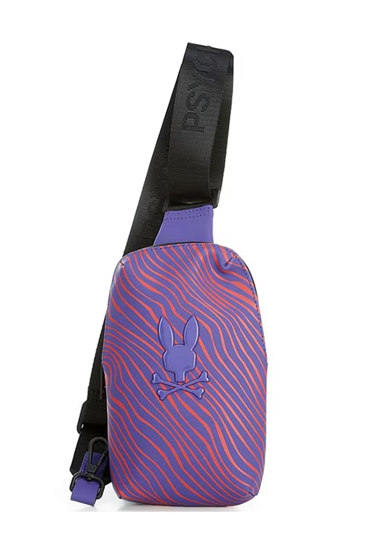 PSYCHO BUNNY BOLSO CRUZADO CON ACABADO DE GOMA PSYCHO BUNNY
