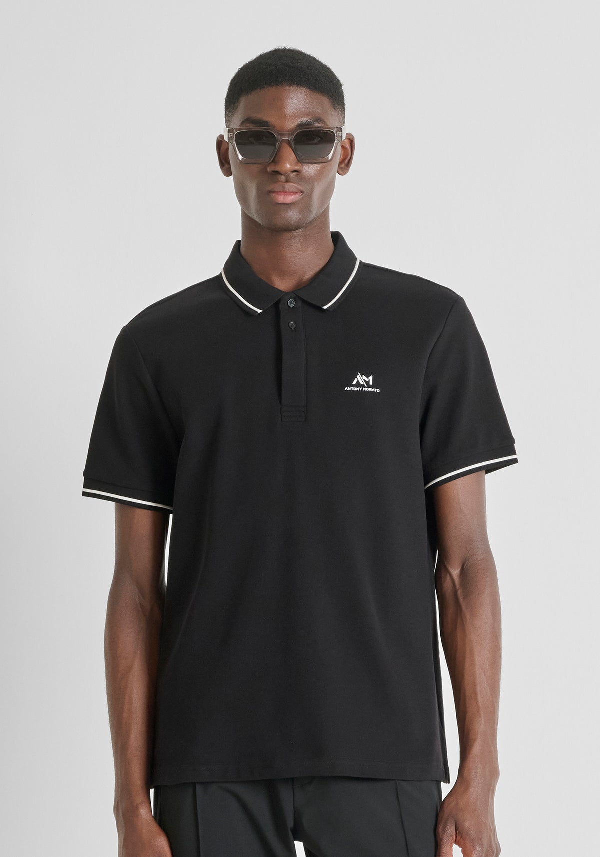 ANTONY MORATO CAMISETA TIPO POLO HOMBRE NEGRO